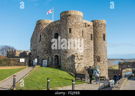 Castello di segale Ypres torre costruito 1249 Segala East Sussex England Foto Stock