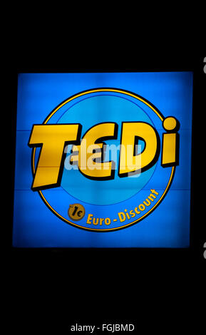 Markenname: 'Tedi', Berlino. Foto Stock