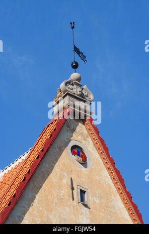 Linnateater (City Theatre) nella città vecchia di Tallinn, Estonia Foto Stock