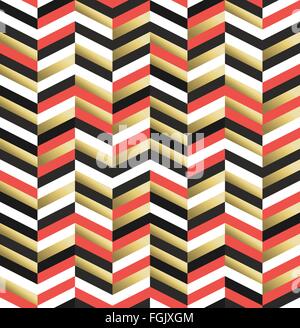 Vintage colorati seamless pattern in oro, hipster geometria dello sfondo. EPS10 vettore. Illustrazione Vettoriale