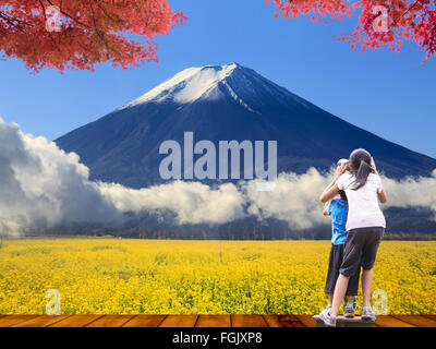 L'immagine del bellissimo Monte Fuji Giappone Foto Stock