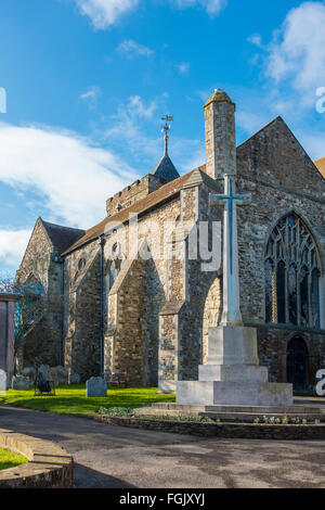 Chiesa parrocchiale di Santa Maria Vergine della segala East Sussex Regno Unito Foto Stock