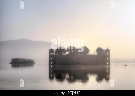 Jal Mahal, acqua Palace Jaipur, Rajasthan, India Foto Stock