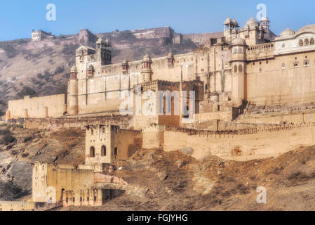 Forte Amer, Jaipur, Rajasthan, India Foto Stock