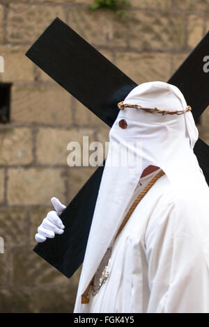 Aprile 2014, Procida, Napoli, Italia. Venerdì Santo Processione nella festa di Pasqua, Foto Stock