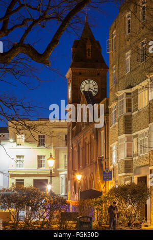 Serata in centro città di Brighton, East Sussex, Inghilterra. Foto Stock