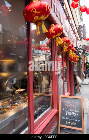 Anno Nuovo Cinese a Chinatown, London, Regno Unito Foto Stock