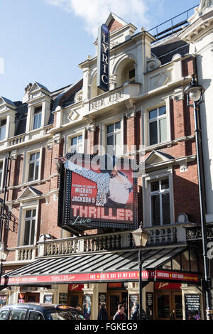 Thriller al teatro lirico nella Theatreland a Londra il Shaftesbury Avenue, SOHO, REGNO UNITO Foto Stock