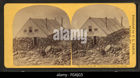 Tip Top House, Mt. Washington, New Hampshire, dalla Dakin, C. L., 1848- Foto Stock