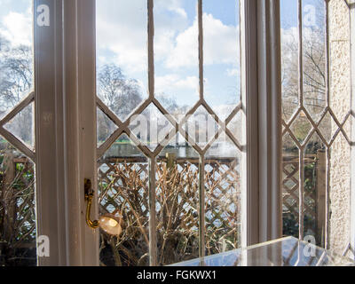 L'interno dell'Isola d'anatra Cottage in St James Park Foto Stock