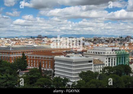 Vista aerea del Museo El Prado, città di Madrid, Spagna Foto Stock