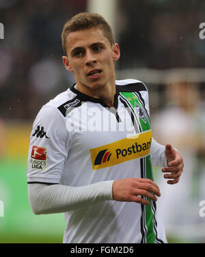 Germania, calcio, Bundesliga, giornata 22, Febbraio 20, 2016 Borussia Moenchengladbach vs 1. FC Koeln: Thorgan pericolo (Moenchengladbach). Foto Stock