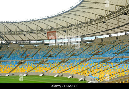 Il Maracana stadium il tempio del calcio sito olimpico nel 2016 Rio de Janeiro in Brasile Foto Stock