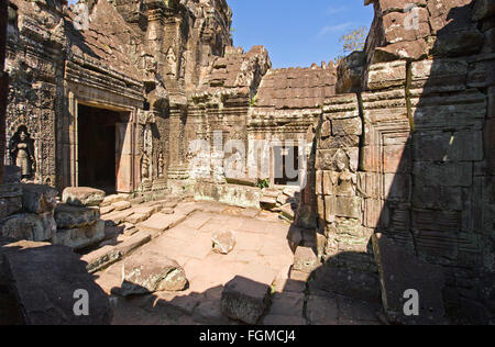 Le rovine di Banteay Kdei tempio in Siem Reap, Cambogia Foto Stock