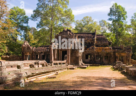 Le rovine di Banteay Kdei tempio in Siem Reap, Cambogia Foto Stock