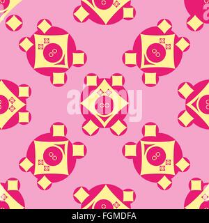 Modello senza cuciture con suini Illustrazione Vettoriale