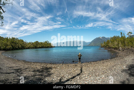 Lago Todos Los Santos nei pressi di Puerto Varas, Cile Foto Stock