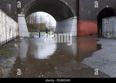 Le condizioni meteo in Paisley, 26/01/2016 Foto Stock