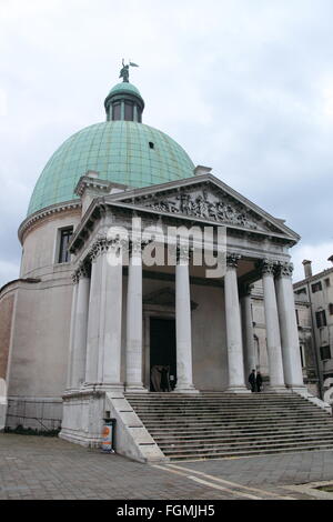 Chiesa di San Simeone Piccolo, Fondamenta San Simeone Piccolo, Santa Croce, Venezia, Veneto, Italia, Mare Adriatico, Europa Foto Stock