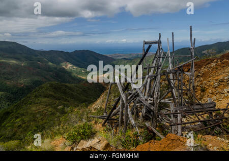 Vecchia miniera di nichel in Nuova Caledonia Foto Stock