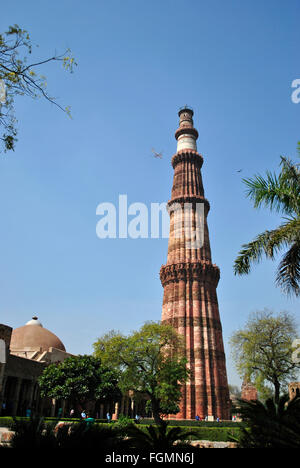 Qutub Minar, Delhi Foto Stock