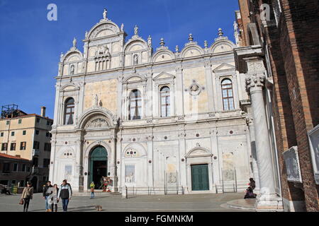 Scuola Grande di San Marco (Ospedale Civile chiesa dei Santi Giovanni e Paolo), Castello, Venezia, Veneto, Italia, Mare Adriatico, Europa Foto Stock