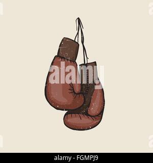 Guantoni da boxe Illustrazione Vettoriale