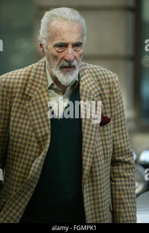 Christopher Lee (credito immagine © Jack Ludlam) Foto Stock