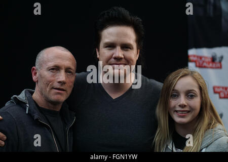 Londra, Inghilterra, Regno Unito : xx febbraio 2016 :: Josh McDermitt autography firma per i fan di Walker Stalker con a Kensington Olympia, Londra. Foto di vedere Li Foto Stock