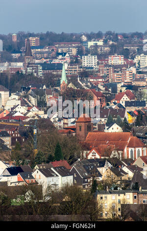 Vista panoramica della cittã di Herten, Germania, Foto Stock