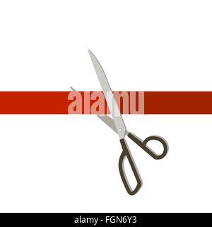 Grande apertura con le forbici Illustrazione Vettoriale
