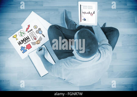 Immagine composita di grafici di business Foto Stock