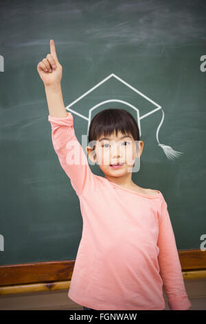 Immagine composita della graduazione vettore hat Foto Stock