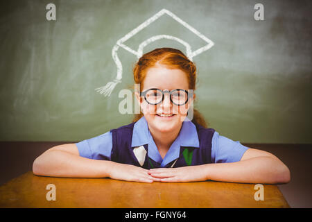 Immagine composita della graduazione vettore hat Foto Stock