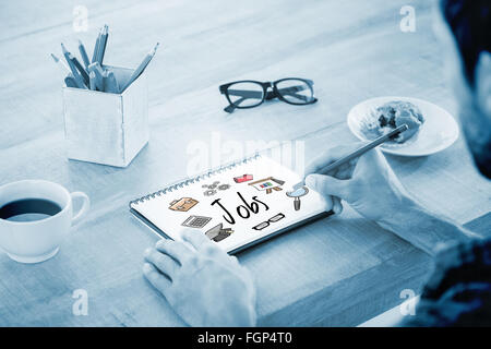 I processi contro le icone di business Foto Stock