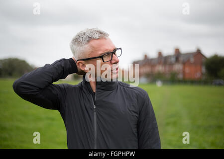 Jonathan Edwards, ex triple ponticello, in Newcastle, Inghilterra, mercoledì 9 settembre 2015. Foto Stock