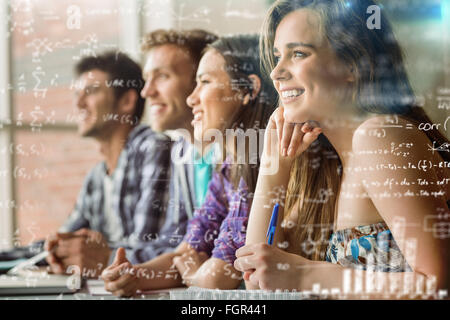 Immagine composita di equazioni matematiche Foto Stock