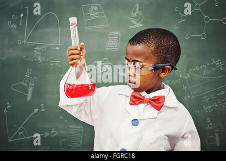 Immagine composita della matematica e delle scienze scarabocchi Foto Stock
