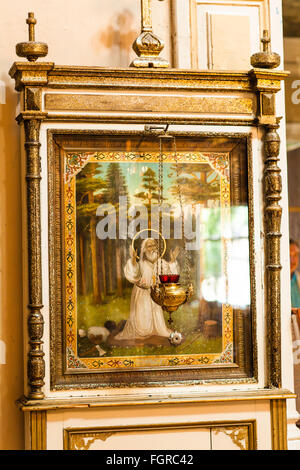 La chiesa antica icona. Uno degli attributi della religione Foto Stock