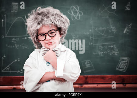 Immagine composita della matematica e delle scienze scarabocchi Foto Stock