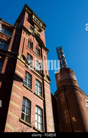 Paragon Mill, parte del rinnovato Royal Mills complessa, Nuovo Islington, Ancoats, Manchester, Regno Unito Foto Stock