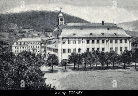 Geografia / viaggio, Germania, Heidelberg, edifici, università, vista esterna, dopo fotografia di EDM. Von König, incisione in legno, su: 'Die Gartenlarbe', numero 30, Lipsia, 1886, diritti-aggiuntivi-clearences-non disponibile Foto Stock