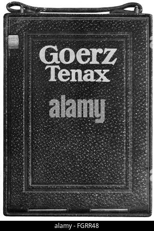 Pubblicità, fotografia, opuscolo promozionale per fotocamere 'Goerz Tenax', Berlino, prima pagina, 1912, diritti aggiuntivi-clearences-non disponibile Foto Stock