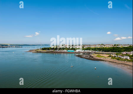 Milford Haven Waterway, Pembrokeshire, Galles Foto Stock