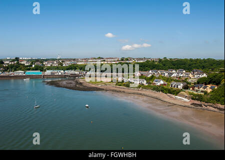 Milford Haven Waterway, Pembrokeshire, Galles Foto Stock