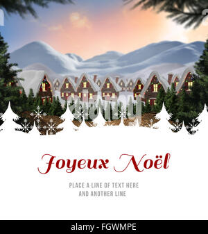 Immagine composita di joyeux noel Foto Stock