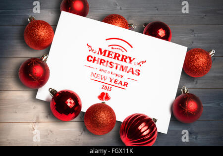 Immagine composita di banner e il logo dicendo buon natale Foto Stock