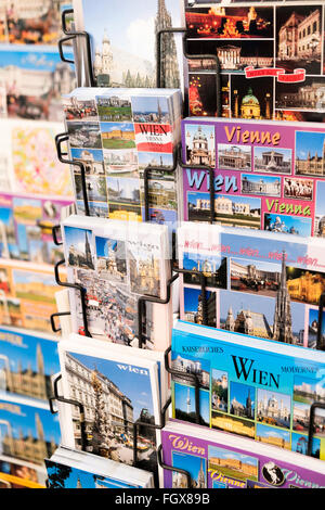 Una cartolina di stand di Vienna in Austria. Foto Stock