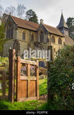 Benvenuti al sagrato. Foto Stock