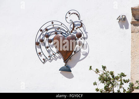 Artwork per le strade di Lisbona in Portogallo Foto Stock